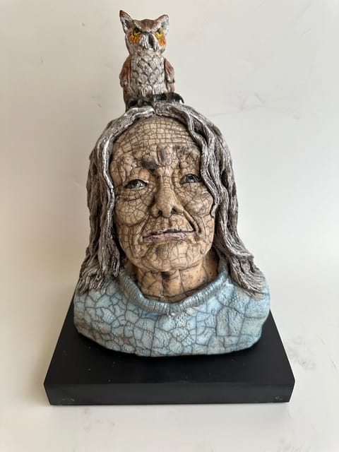 Raku Fired pottery by Susan Kerr